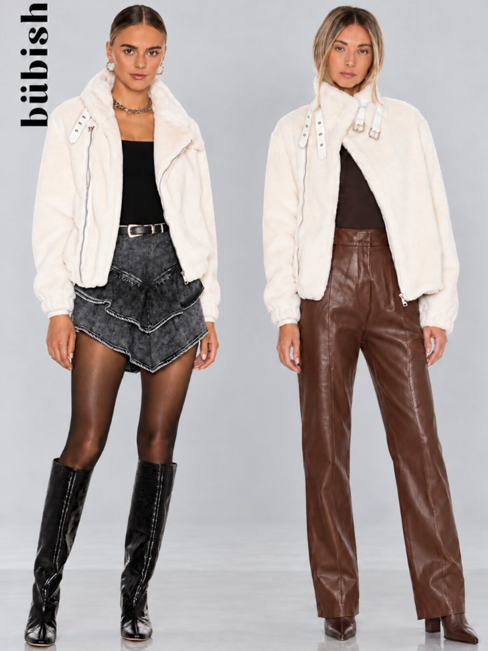 💥HOT ITEM!💥Bubish Orlando Faux Fur Jacket in Cream